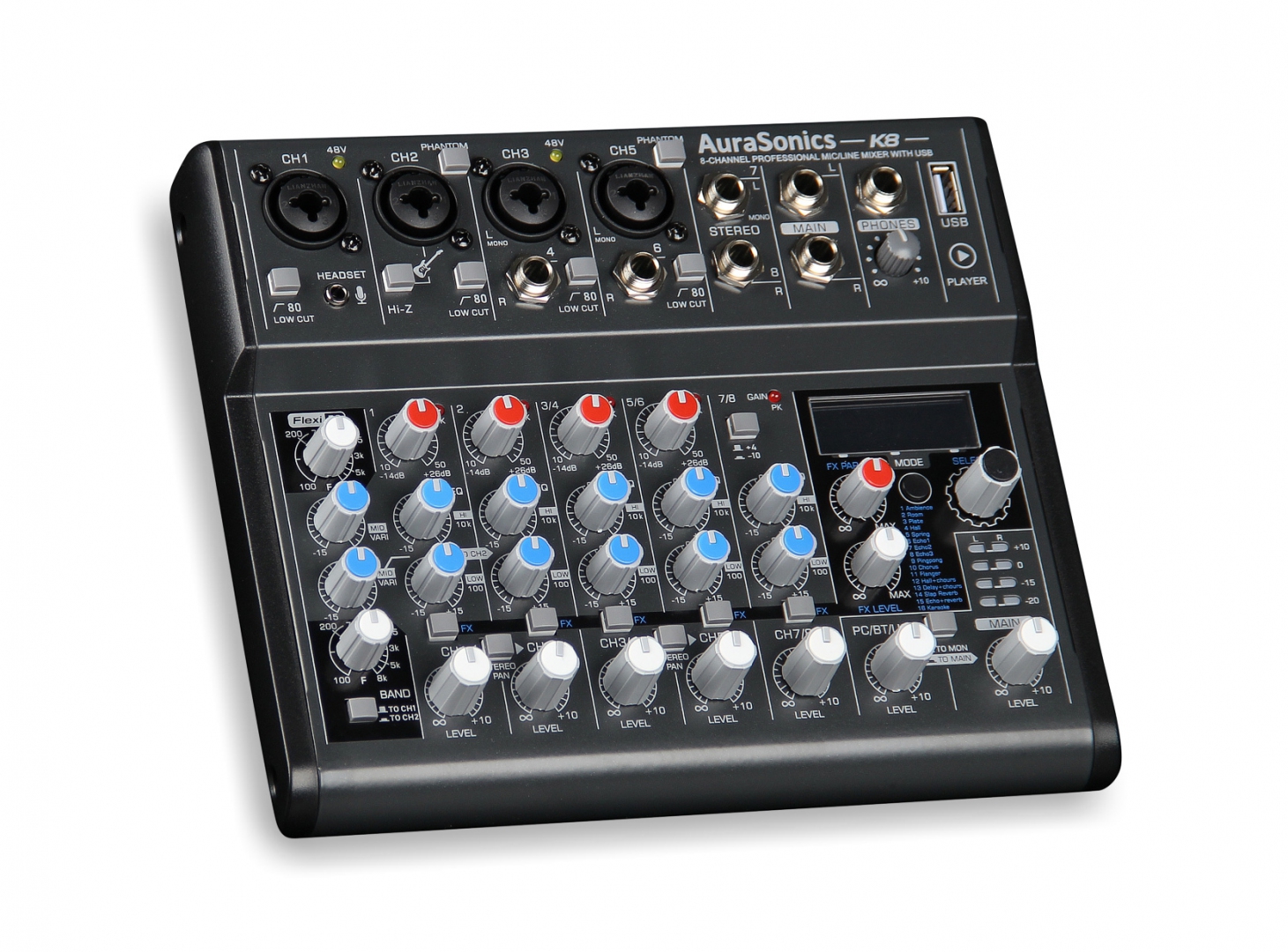 AuraSonics K8 компактный микшерный пульт в Новосибирской области