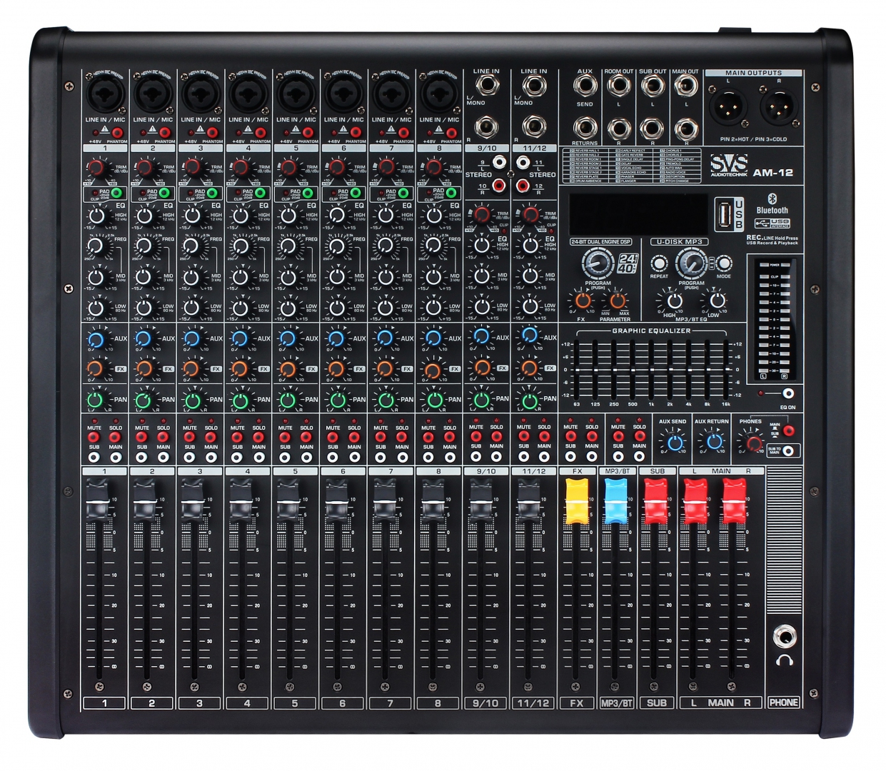 SVS Audiotechnik mixers AM-12 Микшерный пульт аналоговый, 12-канальный в Новосибирской области