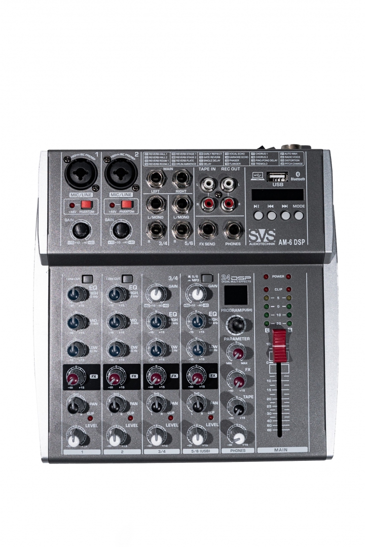 SVS Audiotechnik mixers AM-6 DSP Микшерный пульт аналоговый, 6-канальный SVS Audiotechnik mixers в Новосибирской области