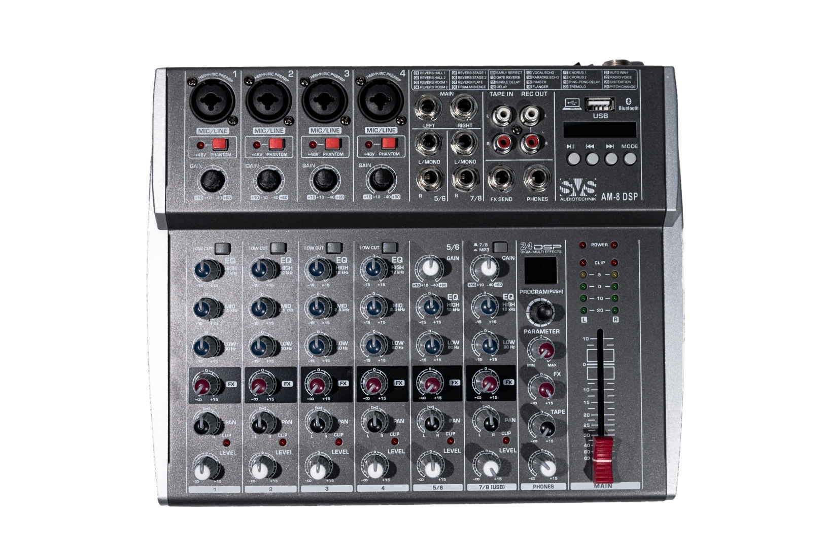 SVS Audiotechnik mixers AM-8 DSP Микшерный пульт аналоговый, 8-канальный в Новосибирской области